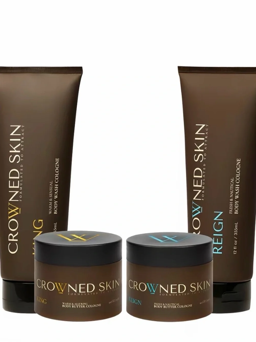 Men’s Grooming Duo in Brown – King & Reign